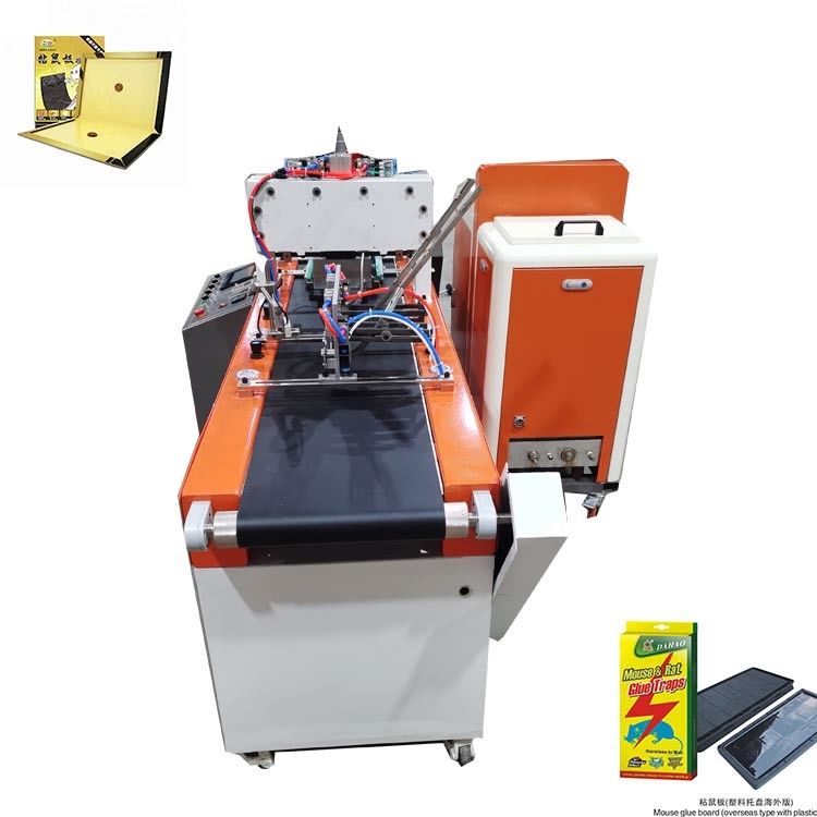 Can Be Adjusted Coat Glue Quantity mouse glue trap board making machine providing Product Size As Customers Requirement handling
