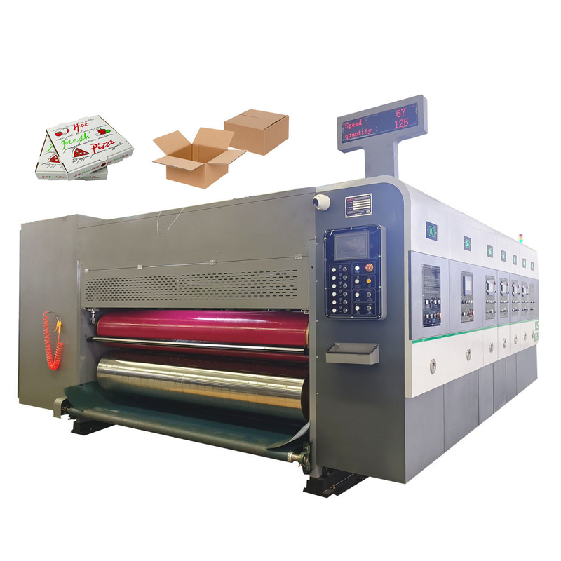 Full Computerized Flexo Corrugated Box Printing Machine 4 Color Printer Slotter Die Cutter Machine